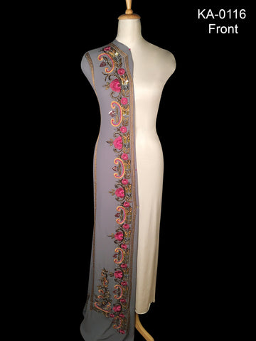 Exquisite Hand-Beaded Kaftan with Elegant Kasab Embroidery in Stunning Floral Design