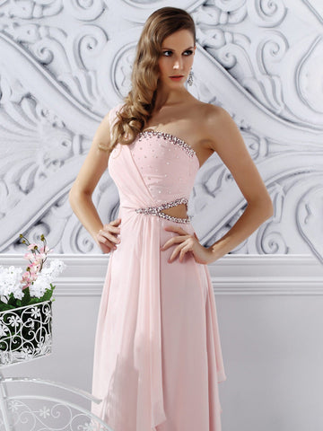 Couture Crepe Embellished Evening Dress #867