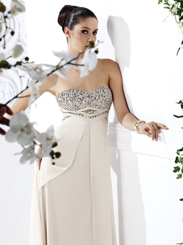 Gorgeous Beaded Bodice Couture Dress #877