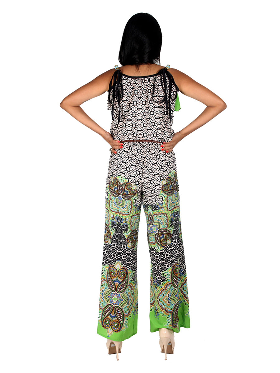Abstract Paisley Printed Jumpsuit