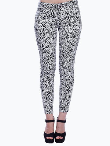 Classic Chic: Black and White Printed Pants