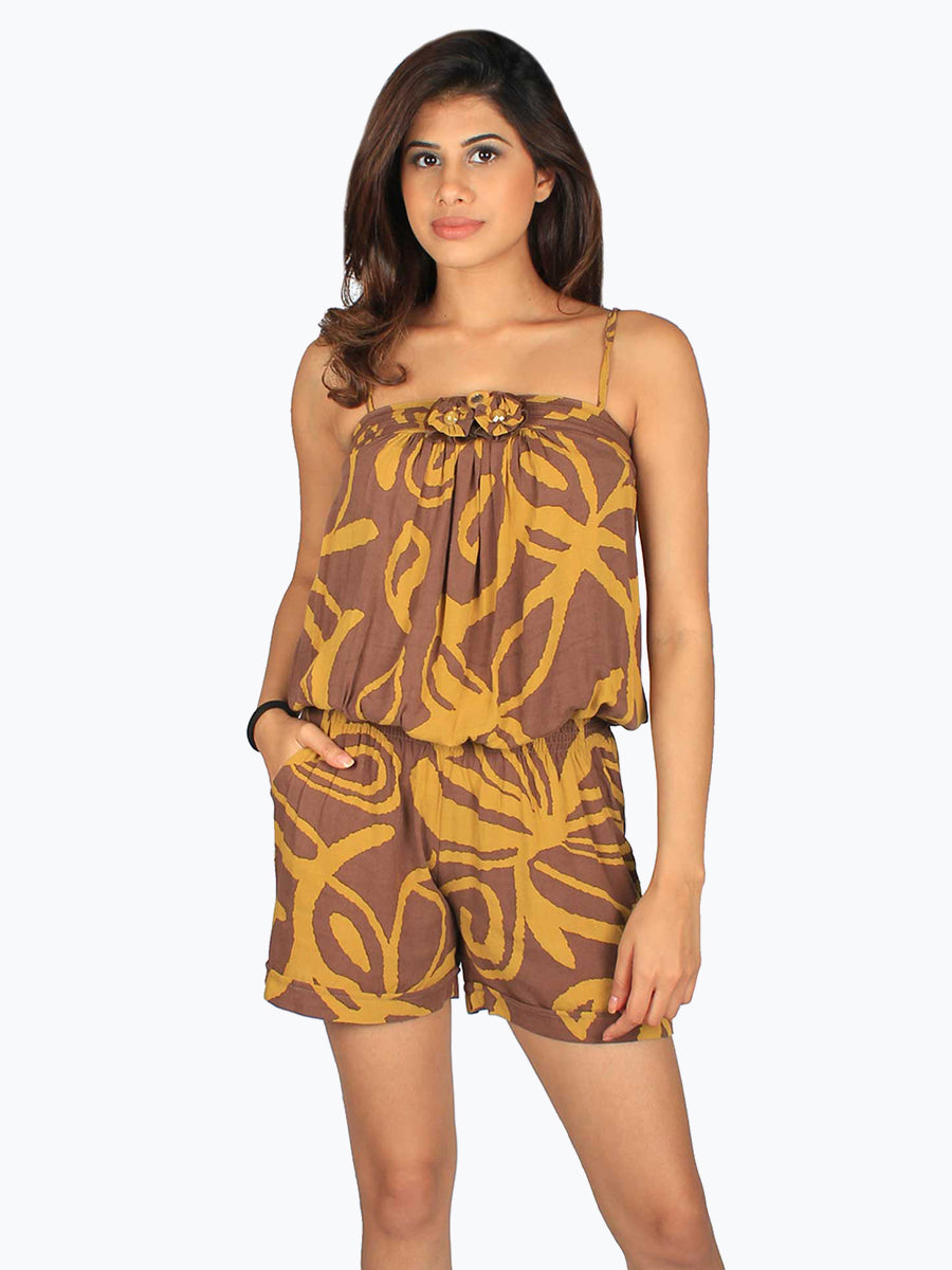Abstract Print Romper