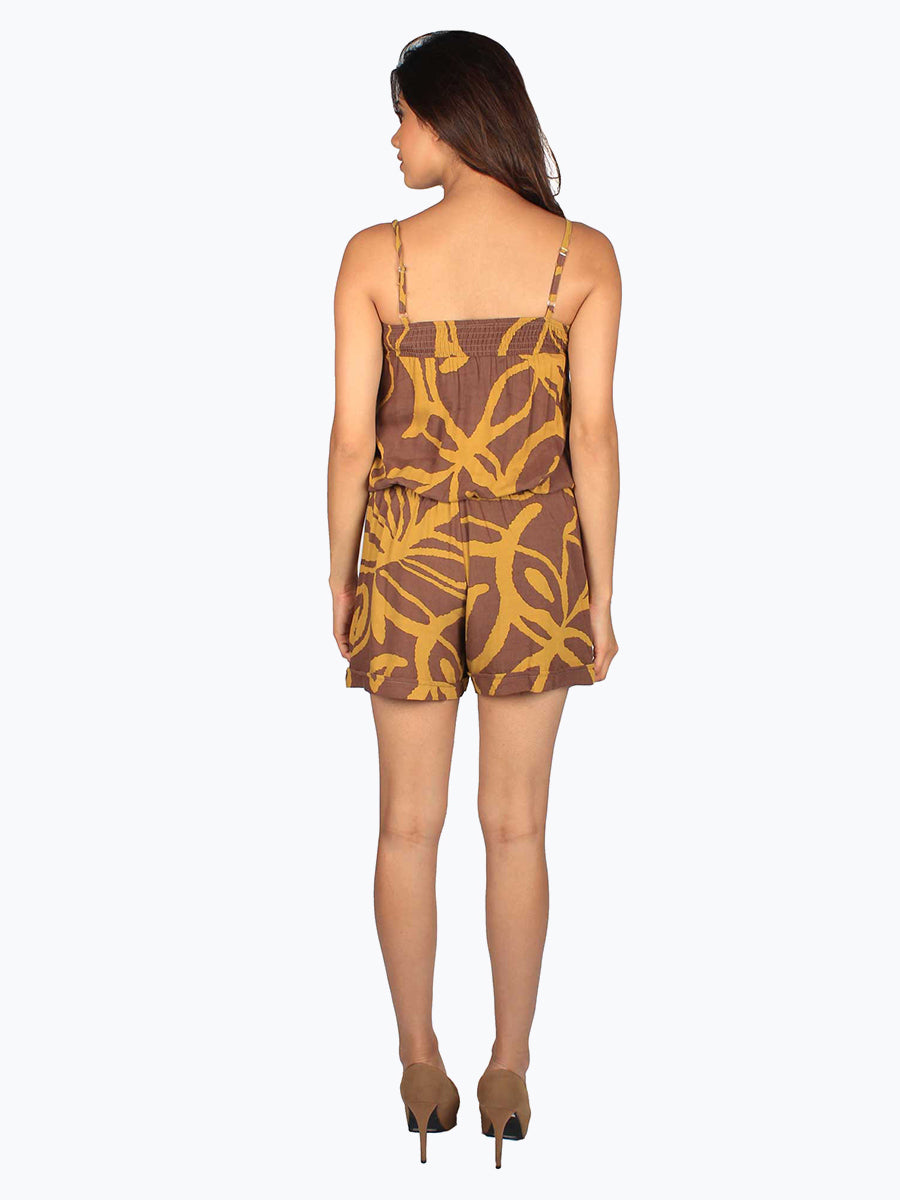 Abstract Print Romper