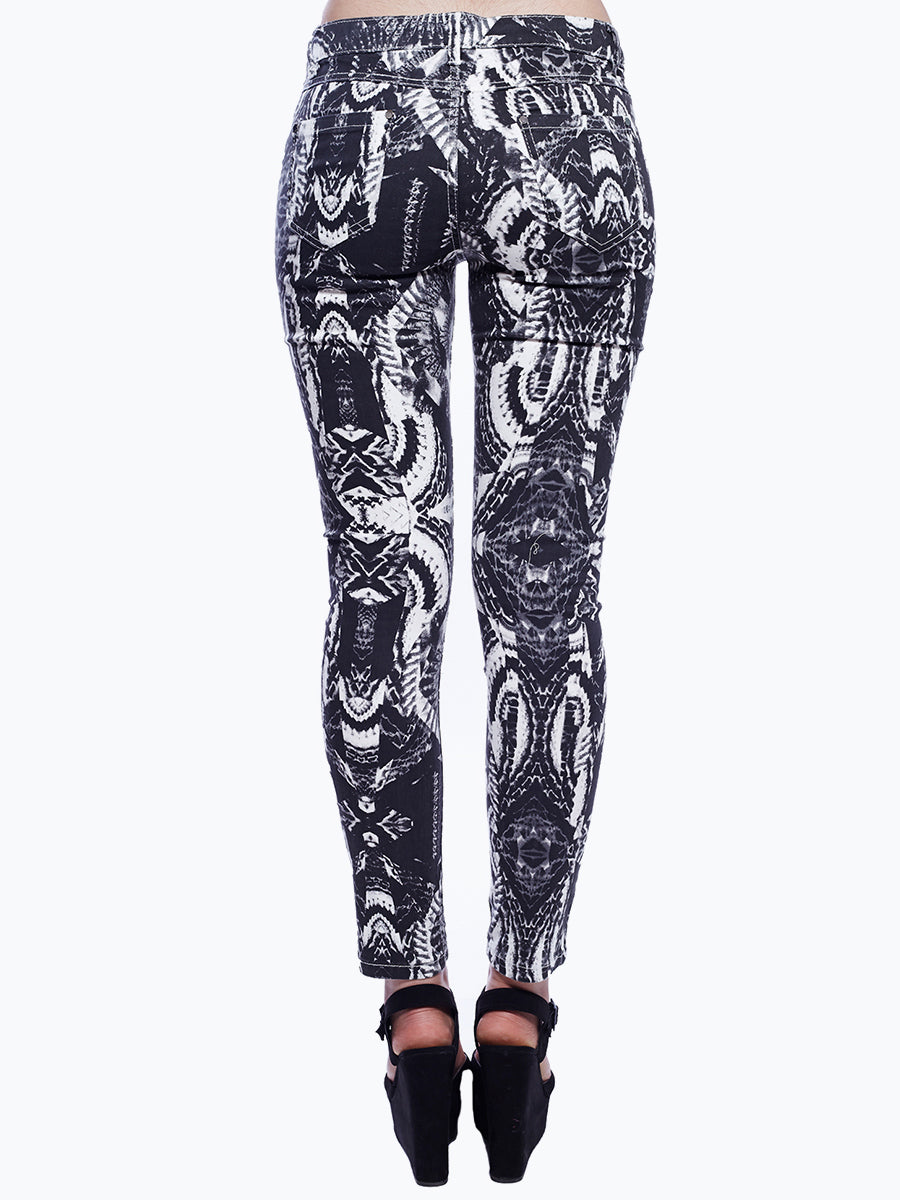 Modern Twist: Contemporary Black and White Printed Pants