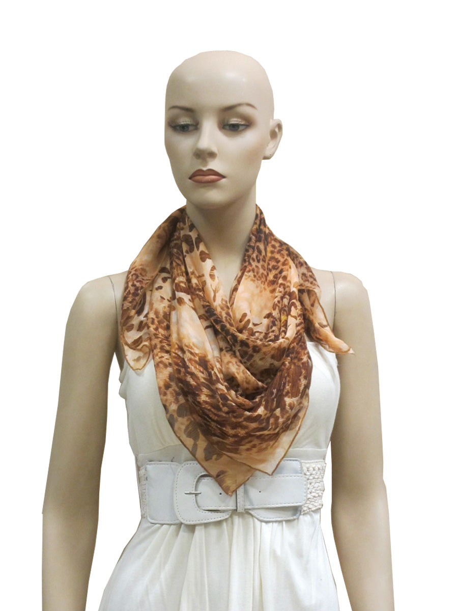 Animalia: Printed Scarf with Wildlife Motifs