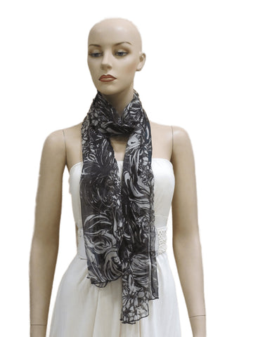 Abstract Art: Printed Stole with Abstract Design