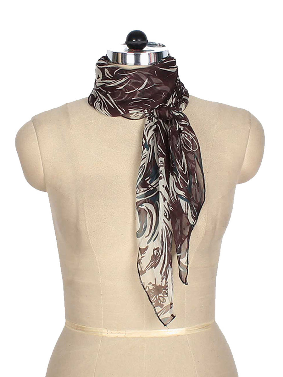 Abstract Art: Printed Stole with Abstract Design