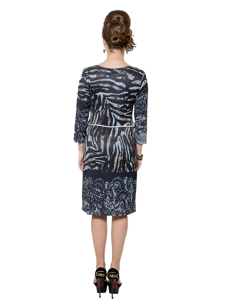 Abstract Printed Dress