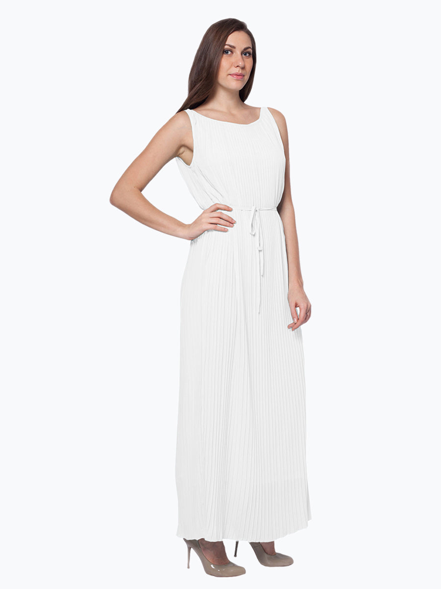 All Over Pleated Maxi Dress