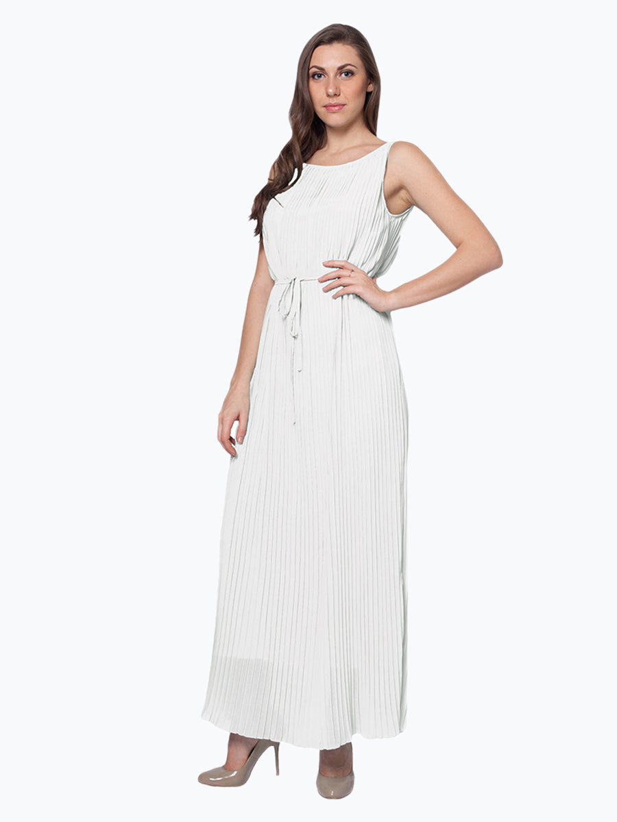 All Over Pleated Maxi Dress