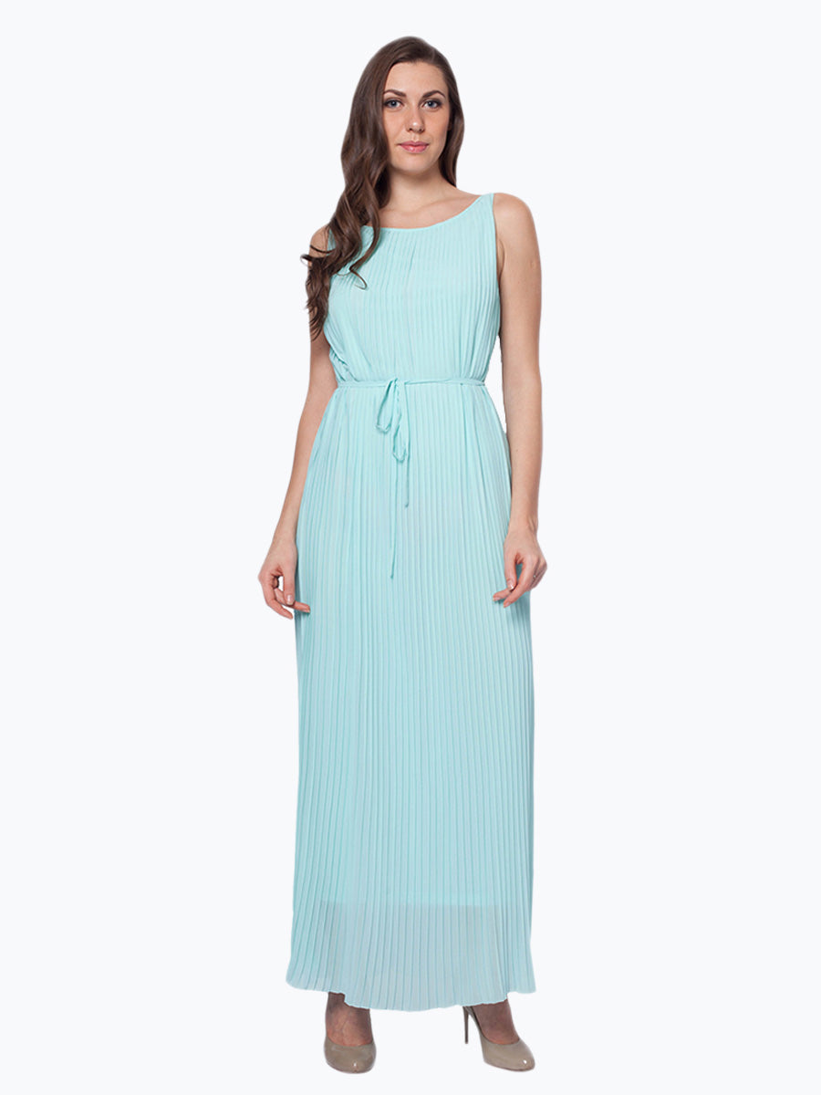 All Over Pleated Maxi Dress