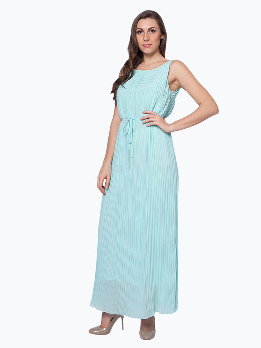 All Over Pleated Maxi Dress