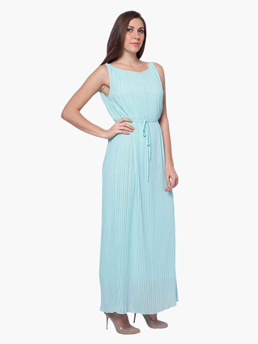 All Over Pleated Maxi Dress