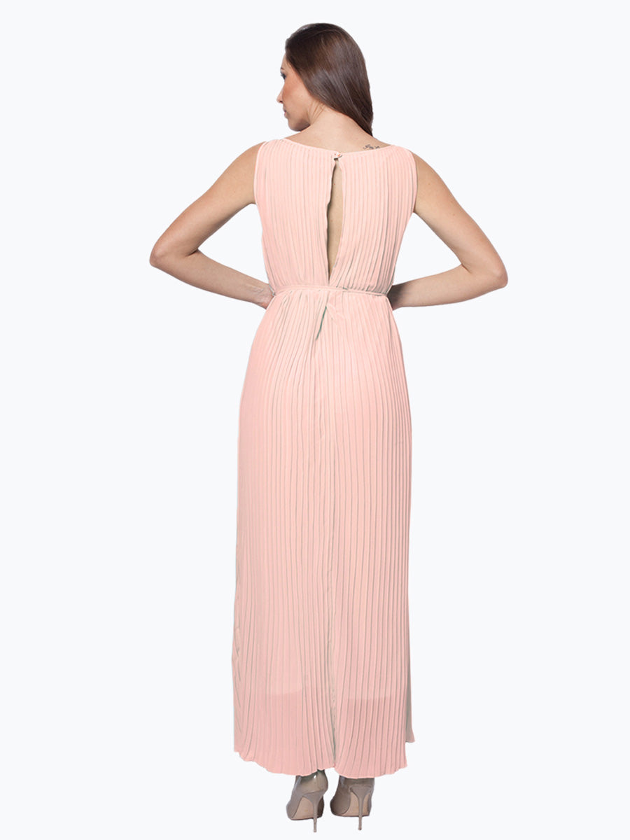 All Over Pleated Maxi Dress