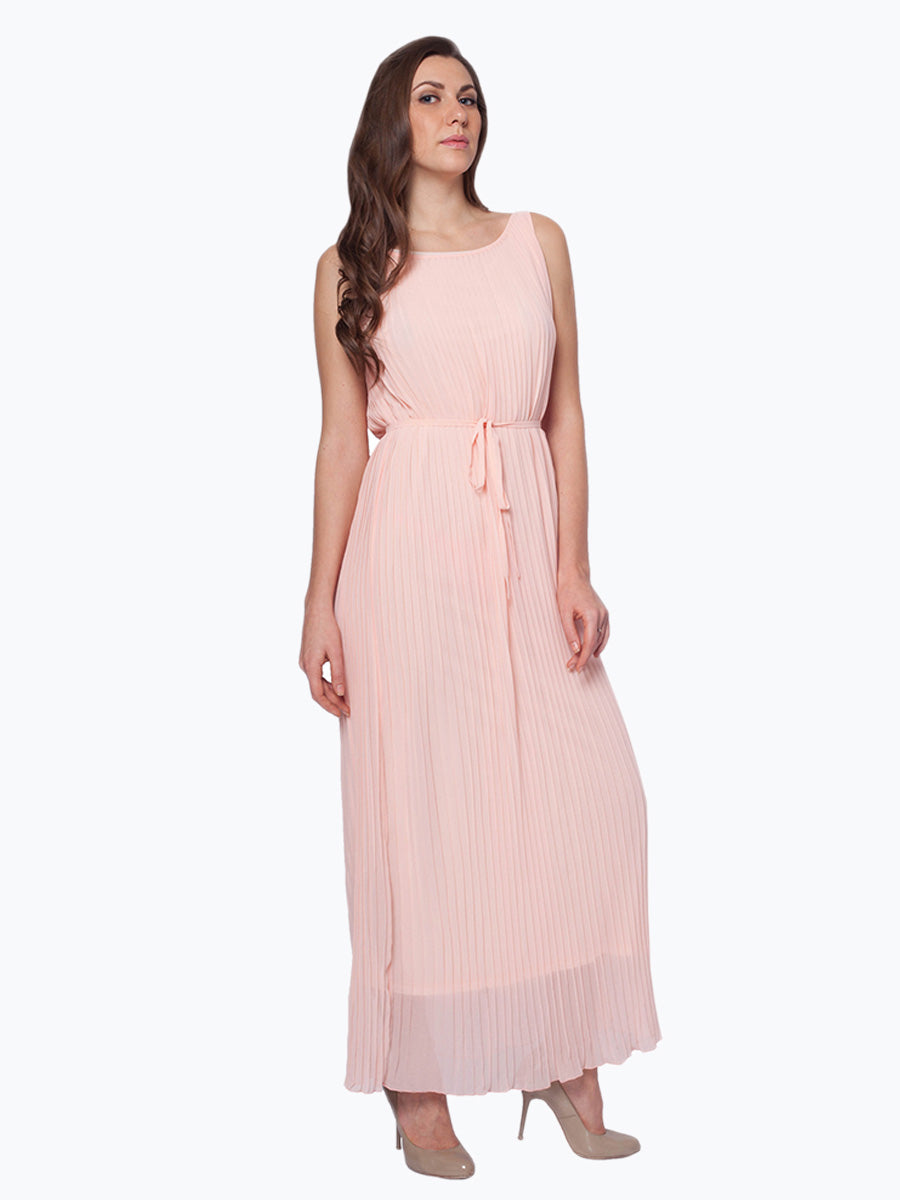 All Over Pleated Maxi Dress