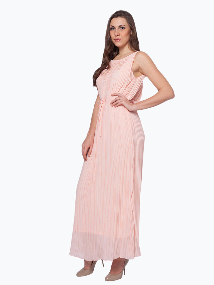 All Over Pleated Maxi Dress