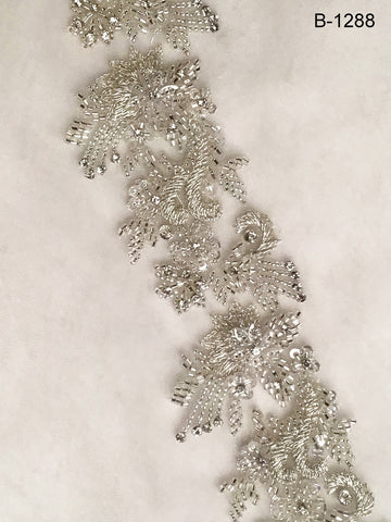 Serenading Sparkles: Harmonious Hand-Beaded Trim with Beads, Sequins, and Rhinestones