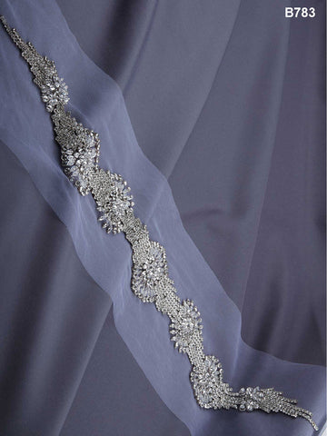 Beaded Brilliance: Luxurious Hand Beaded Belt with Captivating Rhinestones, a Showstopper for Refined Style