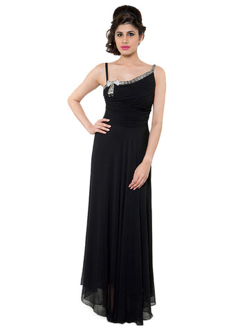 Black Embellished Gown