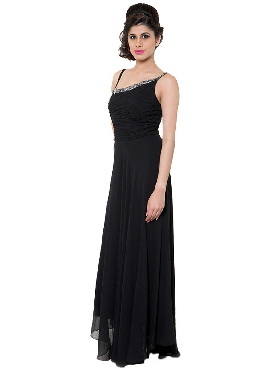 Black Embellished Gown