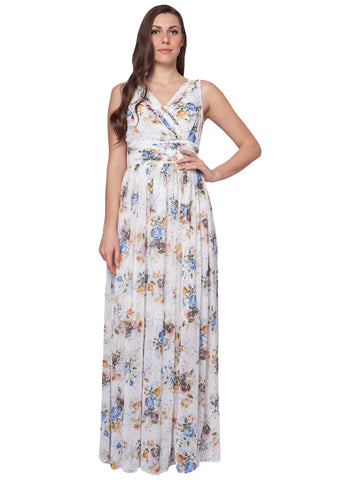 Classy Floral Printed Maxi Dress