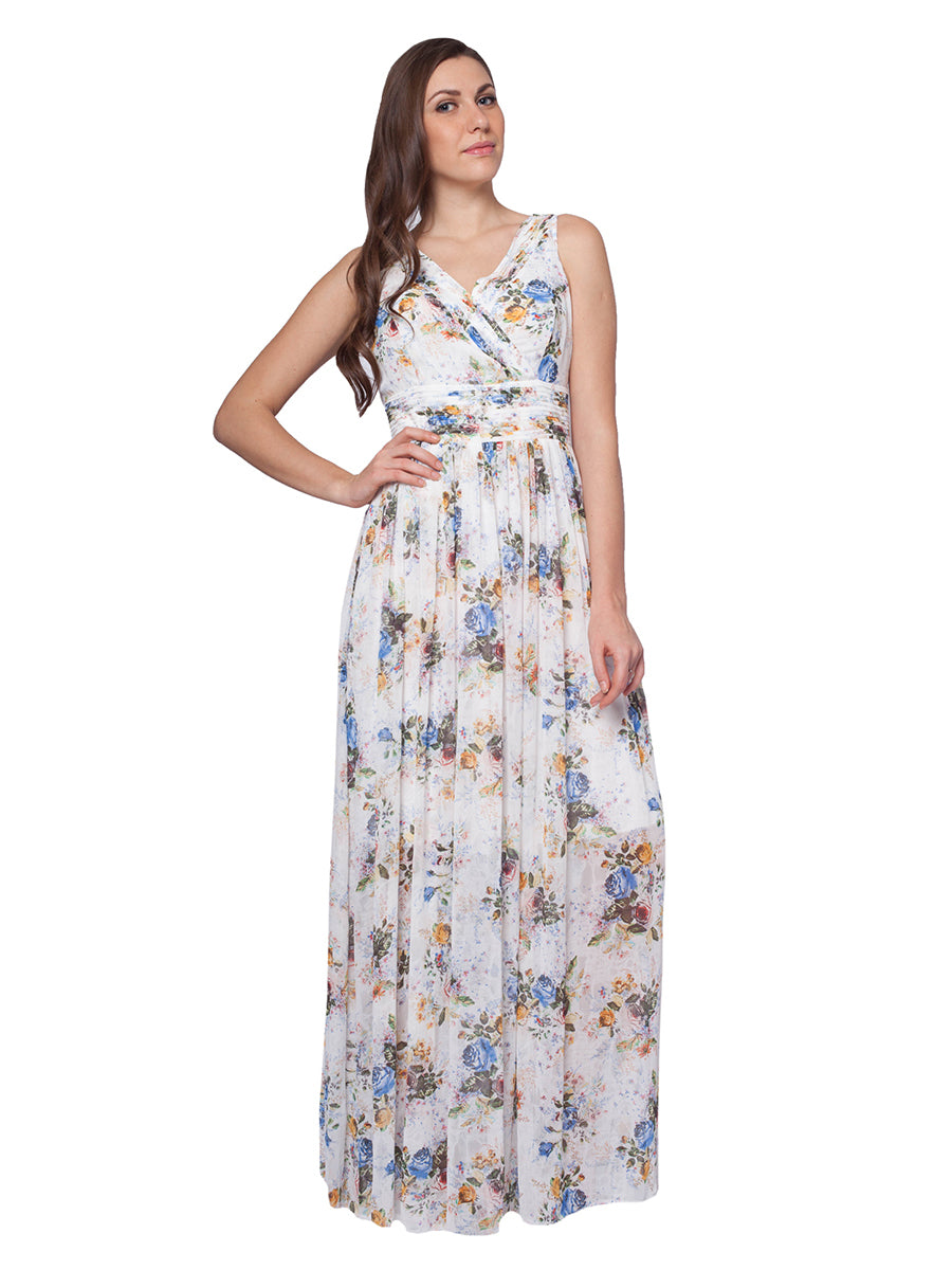 Classy Floral Printed Maxi Dress