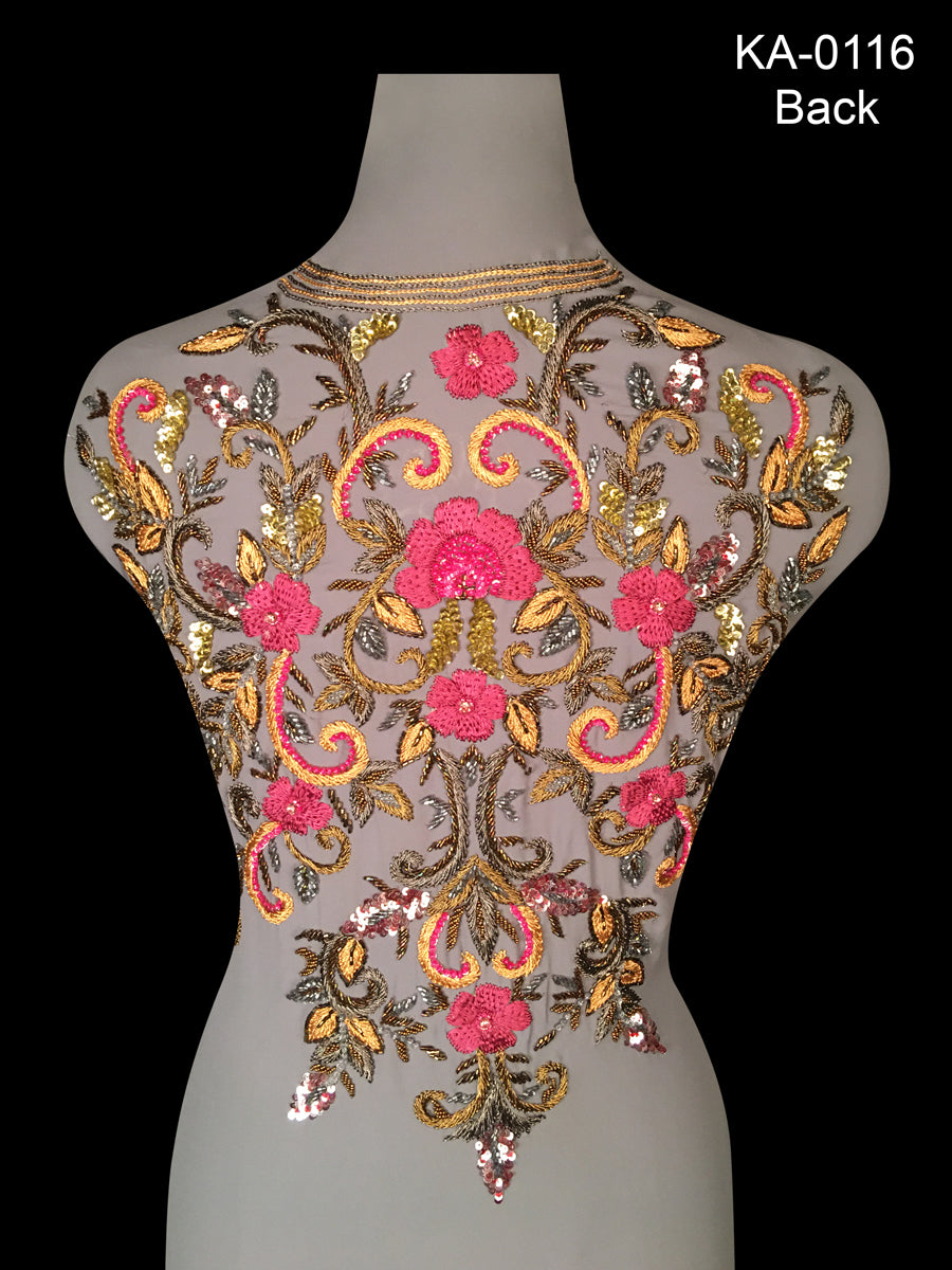 Exquisite Hand-Beaded Kaftan with Elegant Kasab Embroidery in Stunning Floral Design