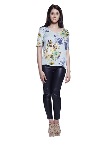 Floral Printed Chiffon Top