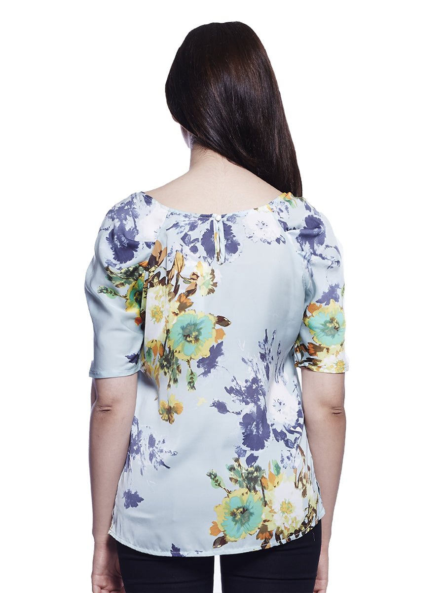 Floral Printed Chiffon Top