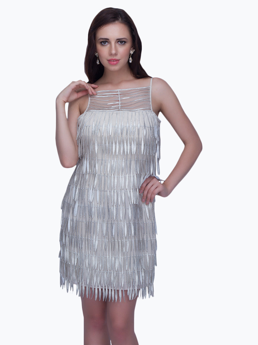 Fringed Mini Dress