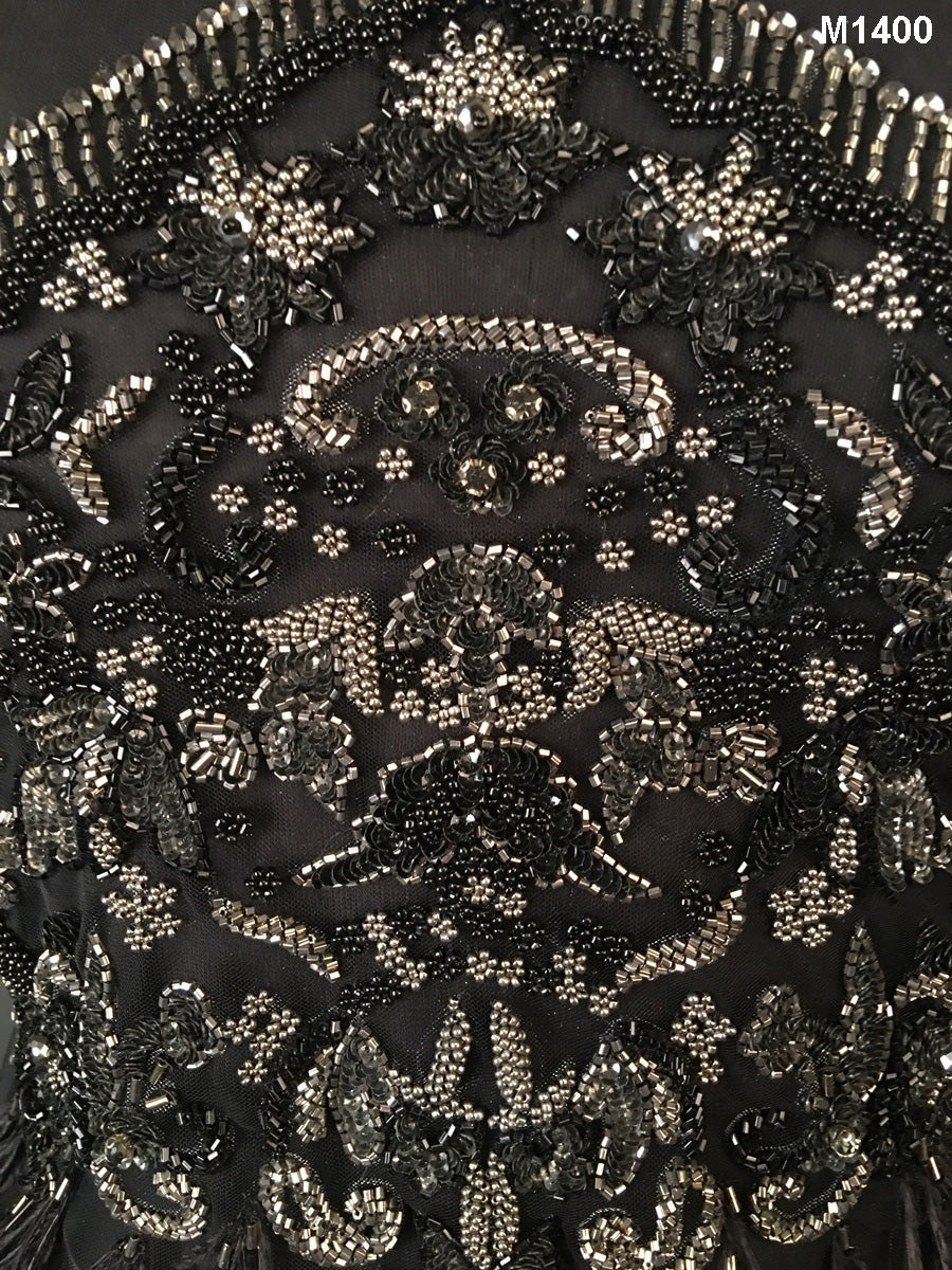 Modern Marvel: Hand-Beaded Bustier Adorned with Intricate Beads, Sequins, and Rhinestones in a Chic and Contemporary Pattern