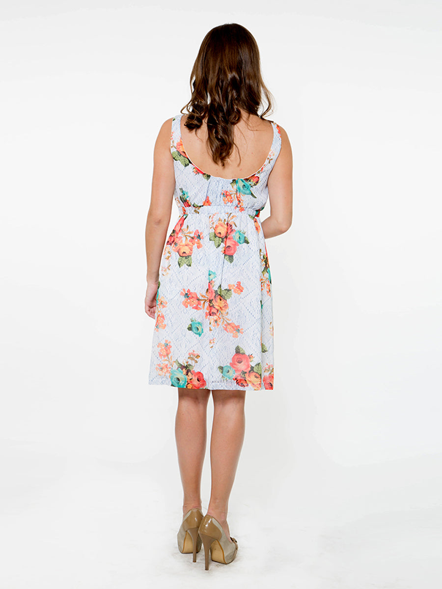 Trendy Floral Print Dress