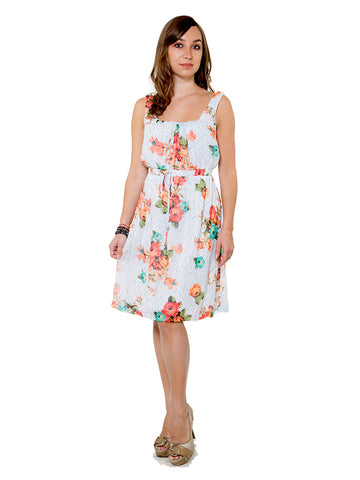 Trendy Floral Print Dress