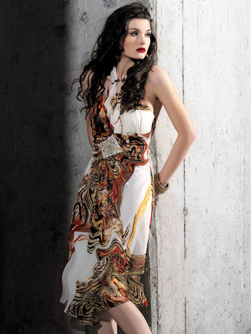 Digital Printed Designer Dress #902