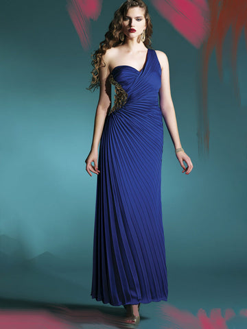 Beautiful Blue Bodice Evening Dress #916