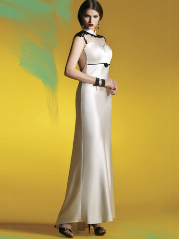 Glamorously Sophisticated Applique Beaded Dress #922